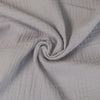 Seoni - Silver Grey Cotton Double Gauze Woven Fabric Detail Swirl Image from Patternsandplains.com