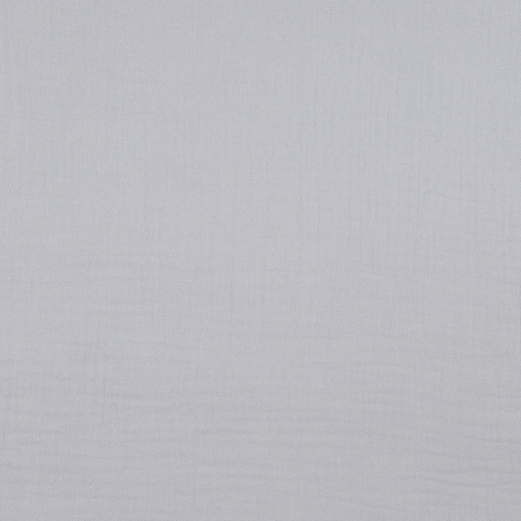 Seoni - Silver Grey Cotton Double Gauze Woven Fabric Main Image from Patternsandplains.com