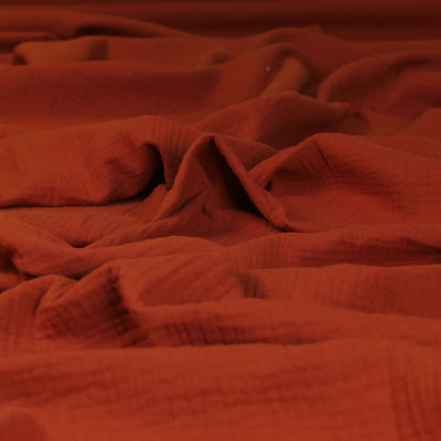 Seoni - Auburn Cotton Double Gauze Woven Fabric Feature Image from Patternsandplains.com