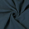Seoni - Aviator Blue Cotton Double Gauze Woven Fabric Detail Swirl Image from Patternsandplains.com