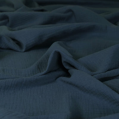 Seoni - Aviator Blue Cotton Double Gauze Woven Fabric Feature Image from Patternsandplains.com