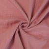 Seoni - Sugar Pink Cotton Double Gauze Woven Fabric Detail Swirl Image from Patternsandplains.com
