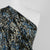 Seville - Blue and Gold Feather Viscose Elastane Single Jersey Fabric - 2.10m Remnant
