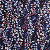 Seville - Navy Pebbles Viscose Elastane Single Jersey Fabric - 1.40m Remnant