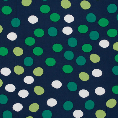 Sierra - Green Tiddlewinks Viscose Poplin Woven Fabric