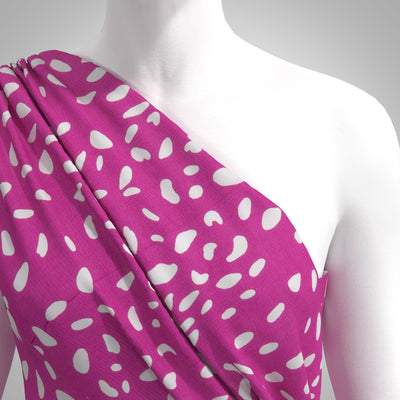 Sierra - Mulberry Shapes Viscose Poplin Woven Fabric