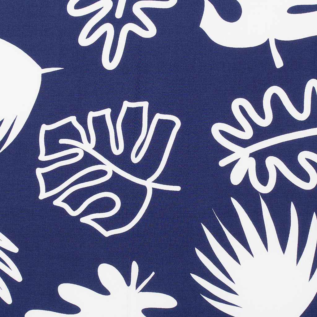 Sierra - Navy Canopy Viscose Poplin Woven Fabric