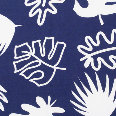 Sierra - Navy Canopy Viscose Poplin Woven Fabric