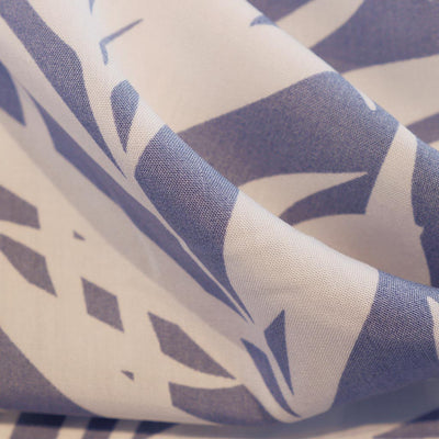 Sierra - Blue Palms Viscose Poplin Woven Fabric Feature Image from Patternsandplains.com