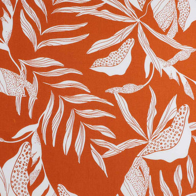 Sierra - Copper Leaves Viscose Poplin Woven Fabric Main Image from Patternsandplains.com
