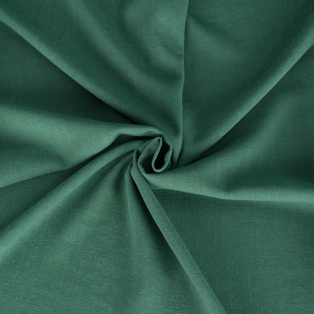 Spa - Bottle Green Viscose Linen Silky Noil Woven Fabric
