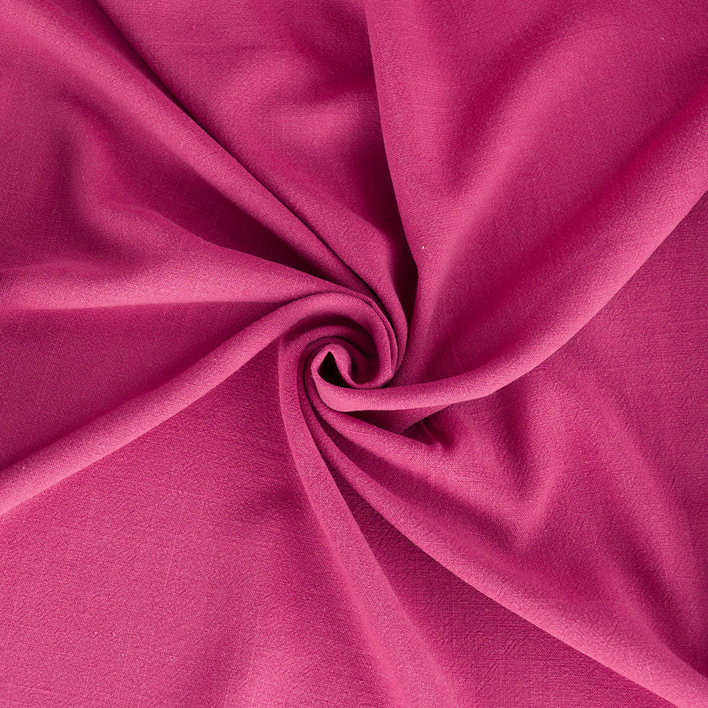 Spa - Hibiscus Pink Pastel Viscose Linen Silky Noil Woven Fabric