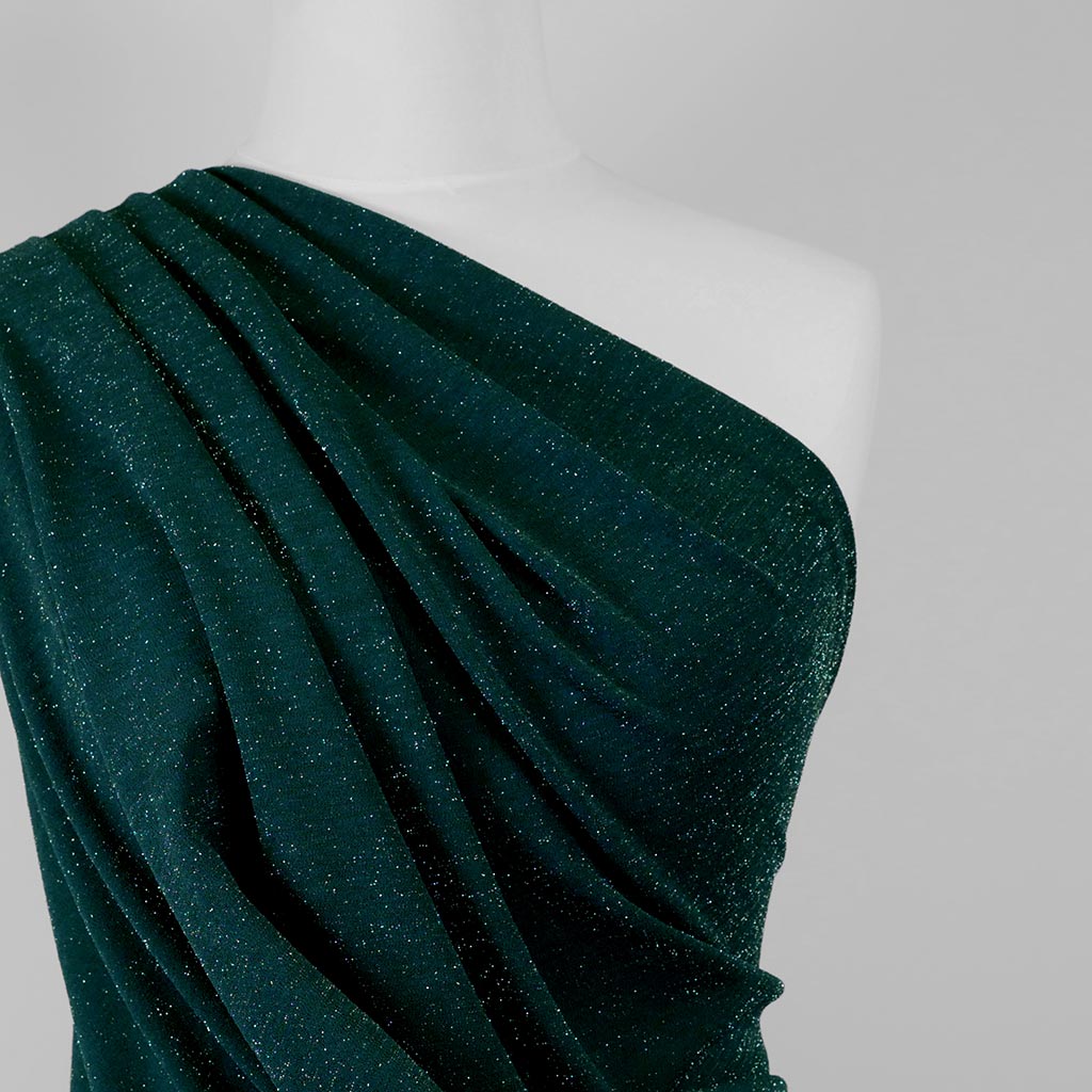 Sparks - Yew Green Scuba Crepe Stretch Fabric - 0.95m Remnant