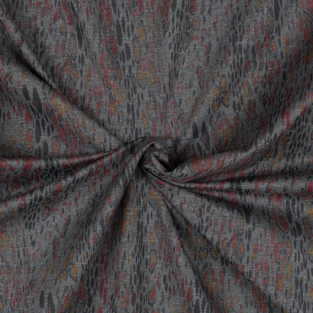 Trevi - Reds and Greys Almost Animal Ponte de Roma Fabric