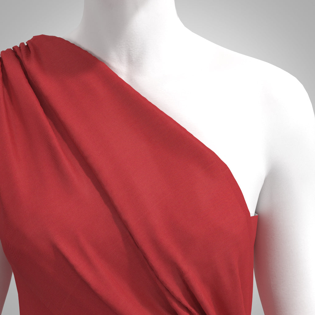 Trieste - Orange Spice Modal, Bamboo and Tencel Woven Twill Fabric