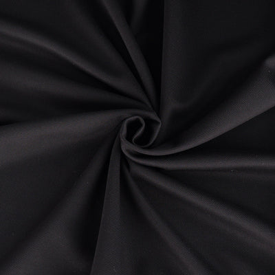 Turin - Black Twill Viscose Rich Ponte de Roma Stretch Fabric