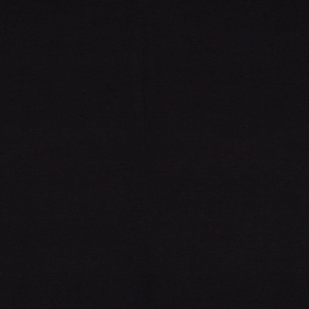 Turin - Black Twill Viscose Rich Ponte de Roma Stretch Fabric