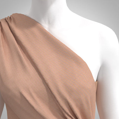 Turin - Latte Twill Viscose Rich Ponte de Roma Stretch Fabric