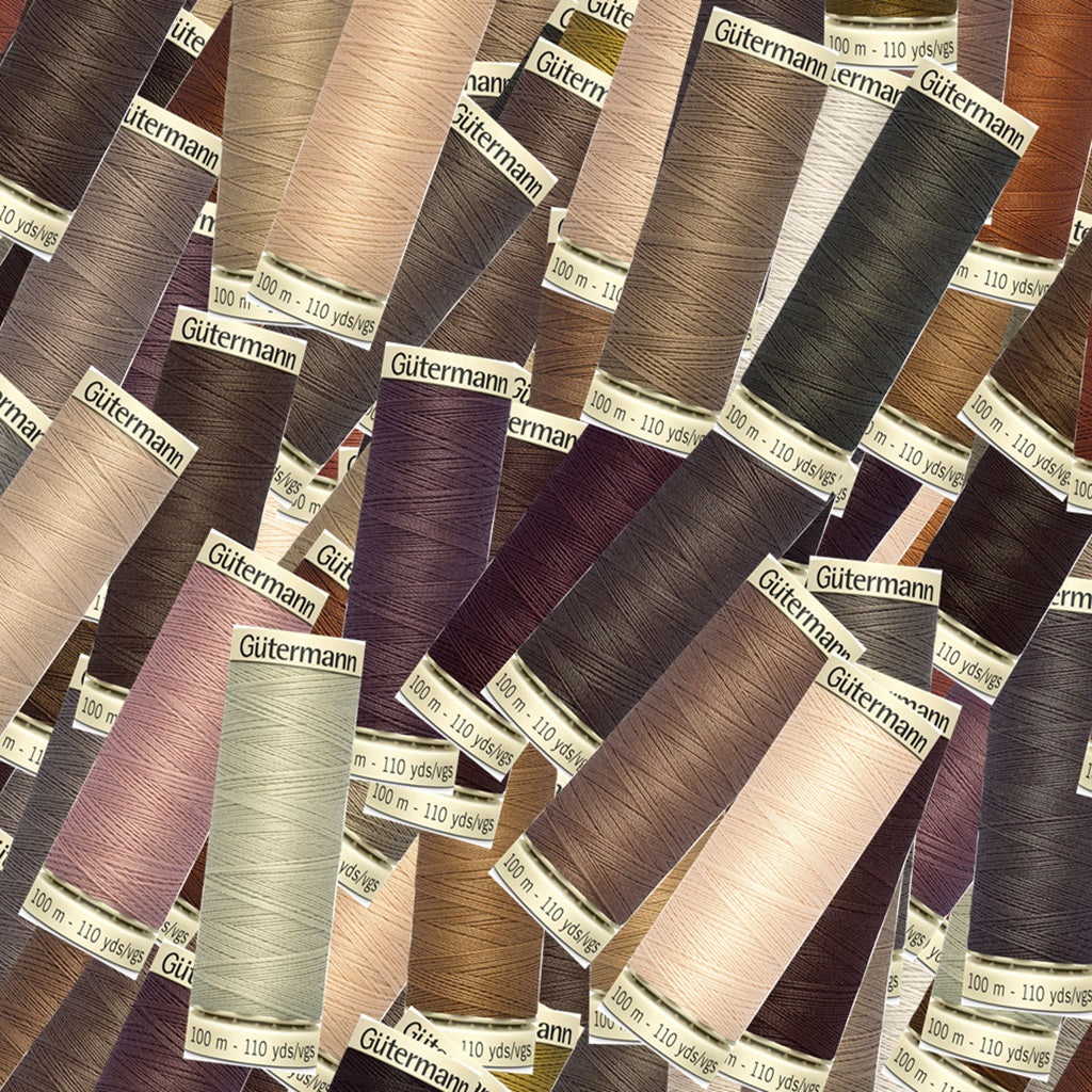 Gutermann Sew-All Thread 100m Browns and Neutrals