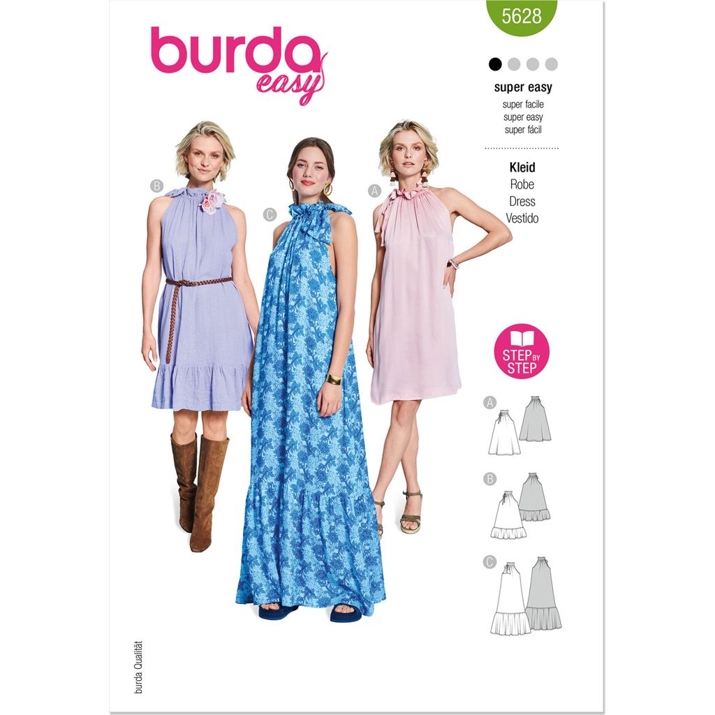 Burda Style Pattern 5628 Misses Dresses B5628 Image 1 From Patternsandplains.com