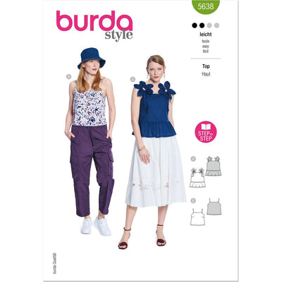 Burda Style Pattern 5638 Misses Top B5638 Image 1 From Patternsandplains.com