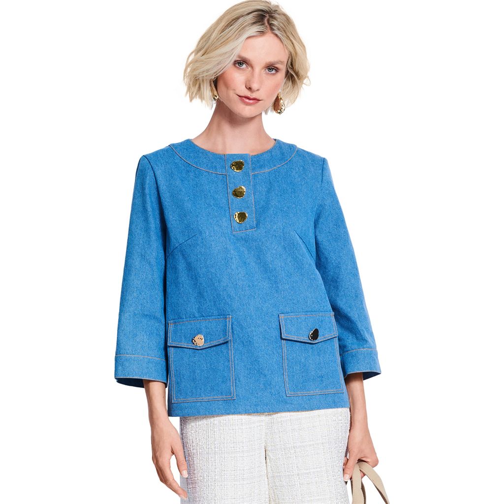 Burda Style Pattern 5655 Misses Blouses B5655 Image 2 From Patternsandplains.com