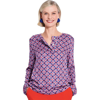 Burda Style Pattern 5655 Misses Blouses B5655 Image 3 From Patternsandplains.com