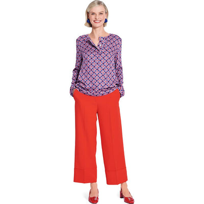 Burda Style Pattern 5655 Misses Blouses B5655 Image 5 From Patternsandplains.com