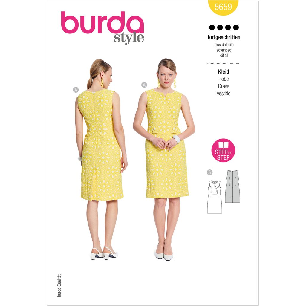 Burda Style Pattern 5659 Misses Dress B5659 Image 1 From Patternsandplains.com