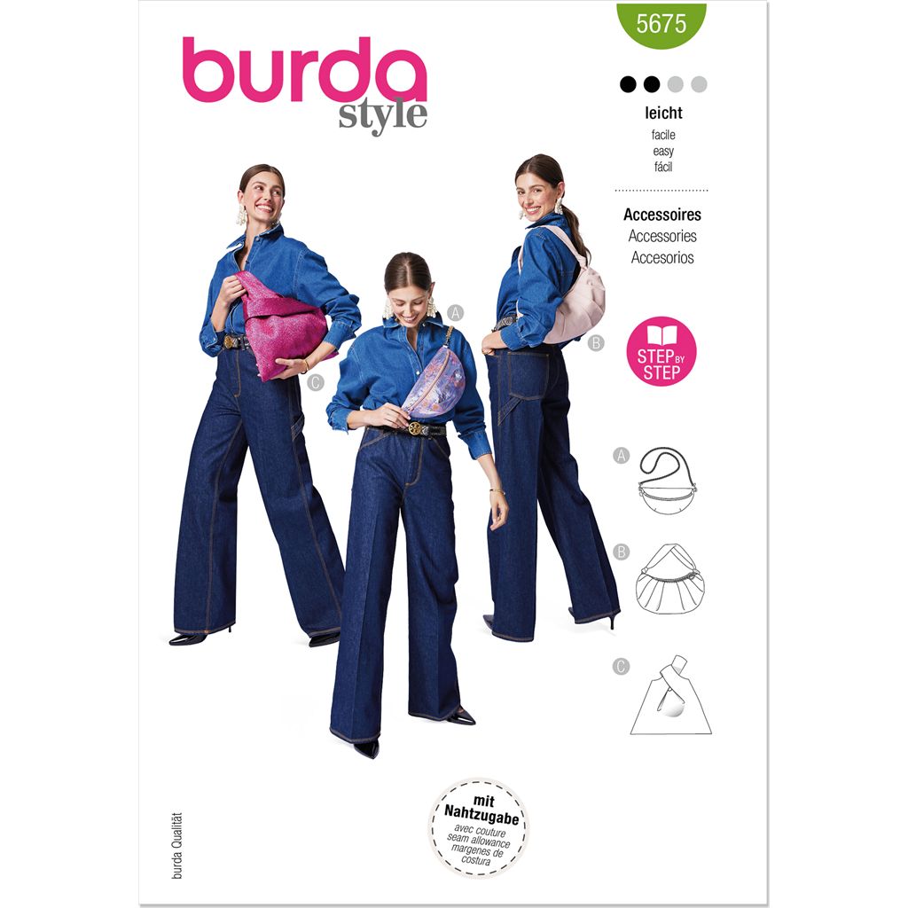 Burda Style Pattern 5675 Bags B5675 Image 1 From Patternsandplains.com