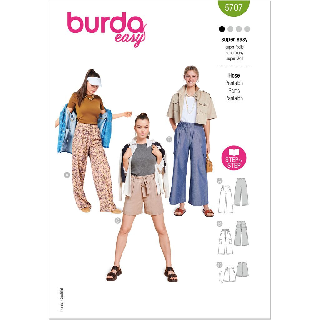 Burda Style Pattern 5707 Mens Trousers B5707 Image 1 From Patternsandplains.com