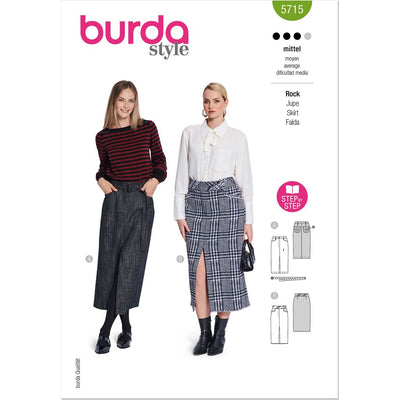 Burda Style Pattern 5715 Misses Skirts B5715 Image 1 From Patternsandplains.com
