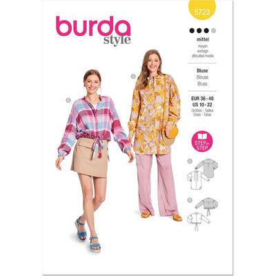 Burda Style Pattern 5723 Misses Blouse B5723 Image 1 From Patternsandplains.com