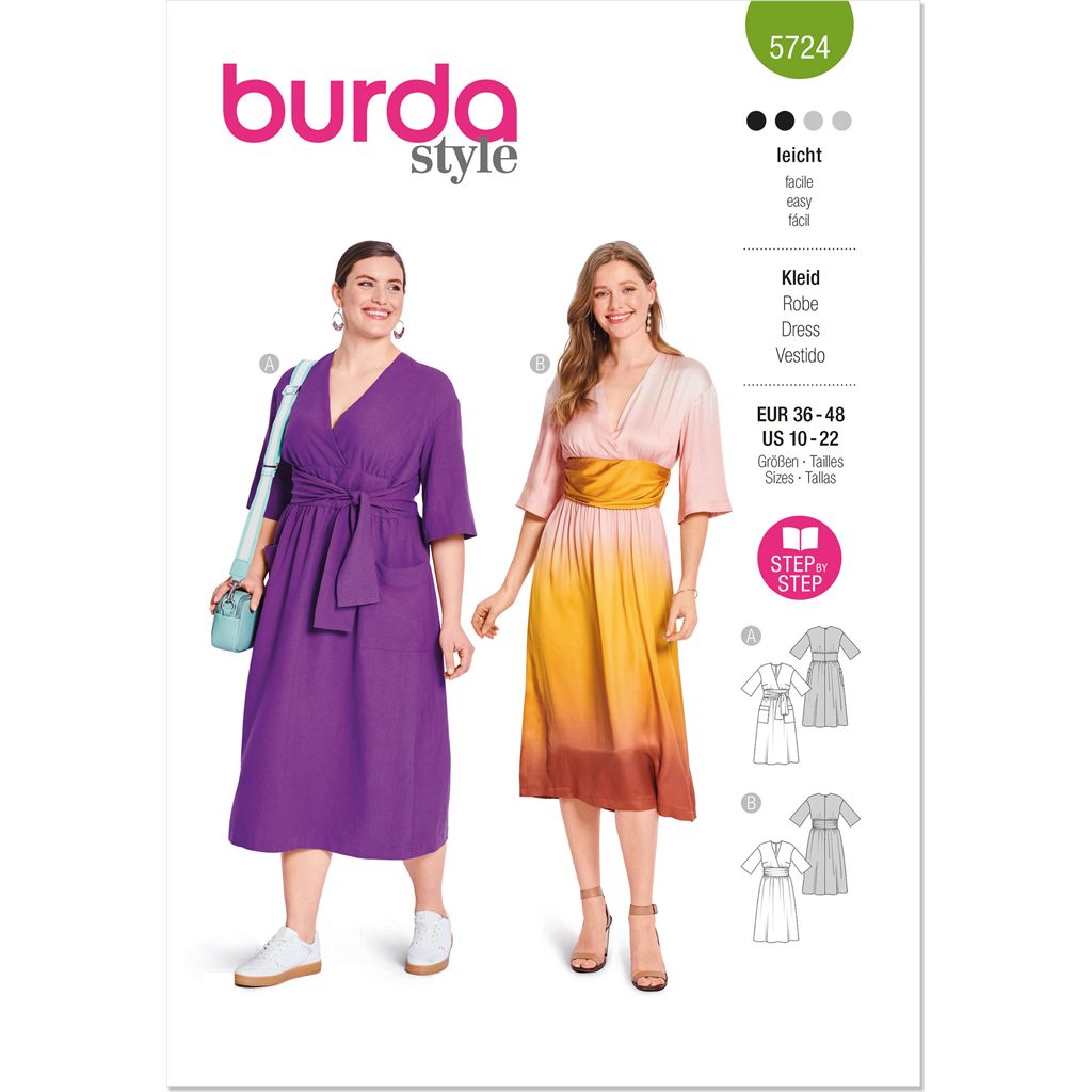 Burda Style Pattern 5724 Misses Dress B5724 Image 1 From Patternsandplains.com