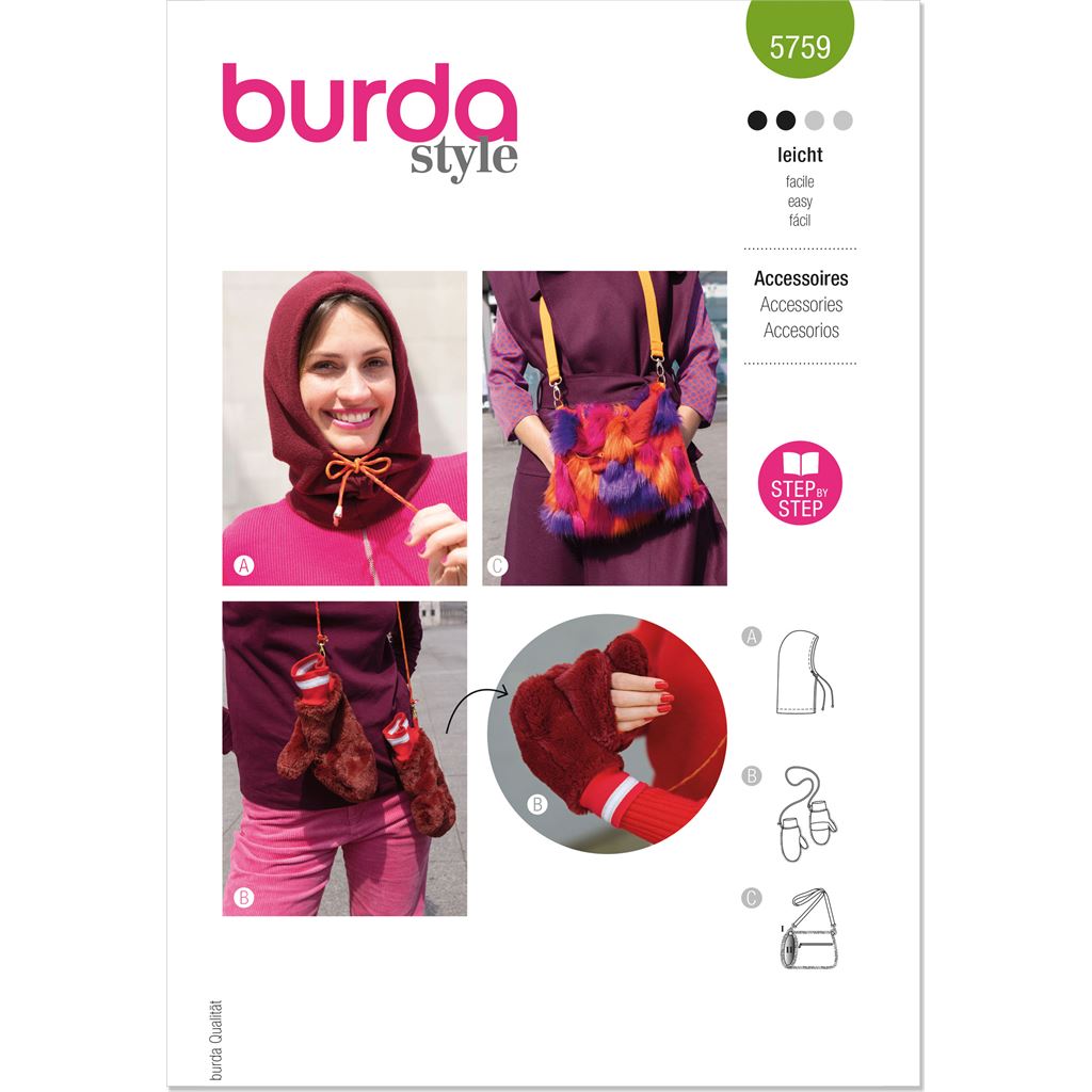 Burda Style Pattern 5759 Accessories B5759 Image 1 From Patternsandplains.com