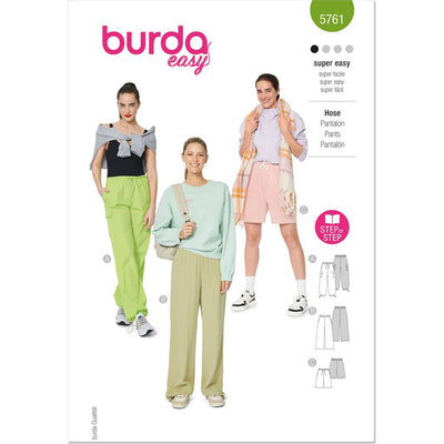 Burda Style Pattern 5761 Misses Cargo Trouser Pants B5761 Image 1 From Patternsandplains.com