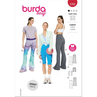 Burda Style Pattern 5762 Misses Leggings B5762 Image 1 From Patternsandplains.com