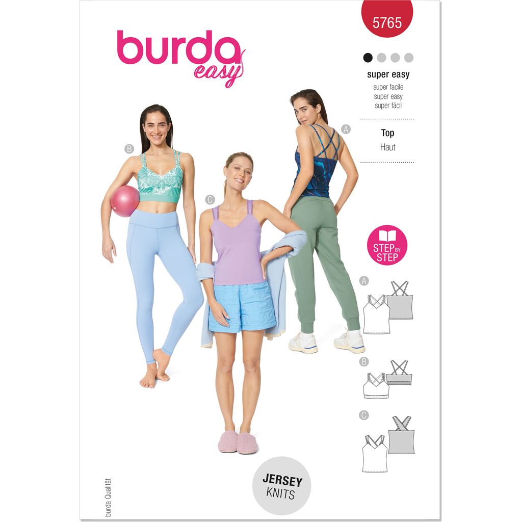 Burda Style Pattern 5765 Misses Tops B5765 Image 1 From Patternsandplains.com