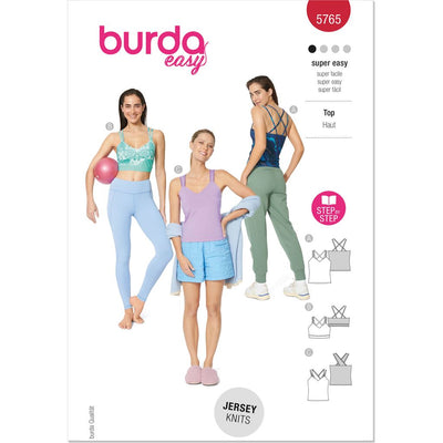 Burda Style Pattern 5765 Misses Tops B5765 Image 1 From Patternsandplains.com