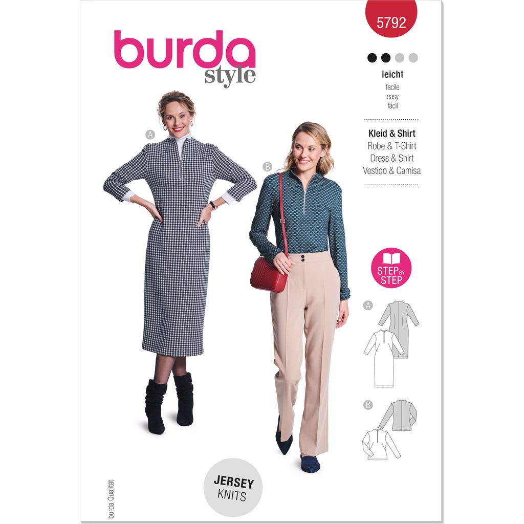 Burda Style Pattern 5792 Misses Dress and Top B5792 Image 1 From Patternsandplains.com