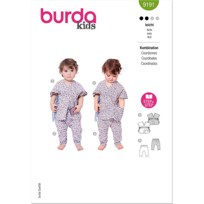 Burda Style Pattern 9191 Babies Tunic and Pants B9191 Image 1 From Patternsandplains.com