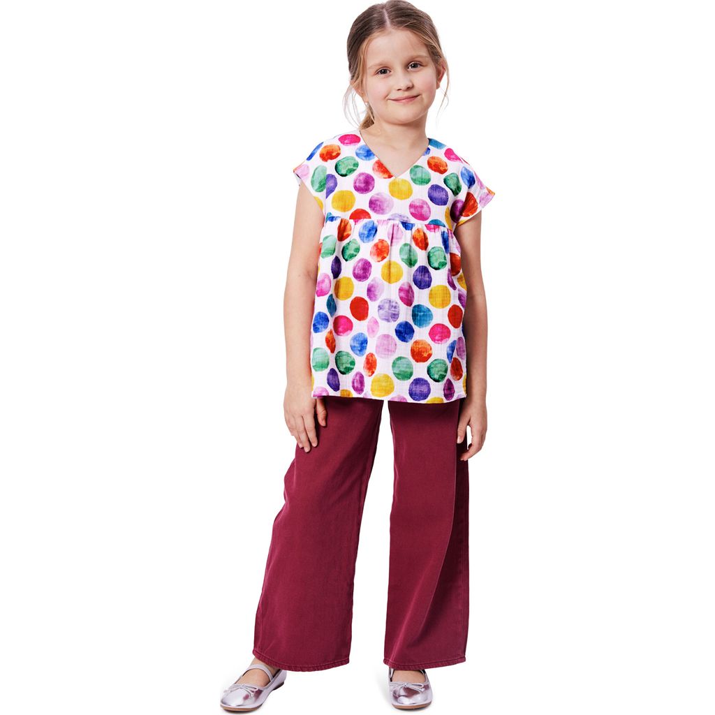 Burda Style Pattern 9195 Childrens Blouse B9195 Image 5 From Patternsandplains.com