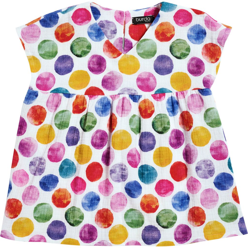 Burda Style Pattern 9195 Childrens Blouse B9195 Image 7 From Patternsandplains.com