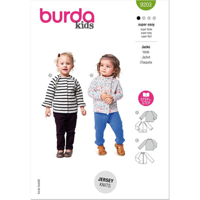 Burda Style Pattern 9203 Childrens Jackets B9203 Image 1 From Patternsandplains.com