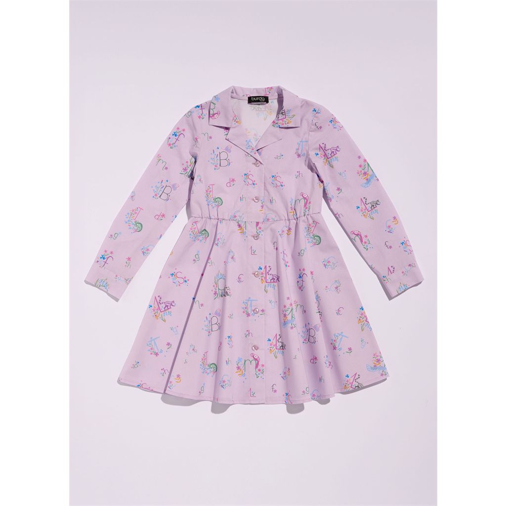 Burda Style Pattern 9206 Childrens Dresses B9206 Image 5 From Patternsandplains.com