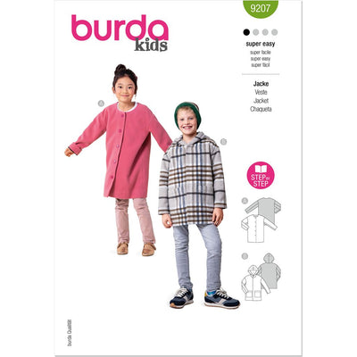 Burda Style Pattern 9207 Childrens Coats B9207 Image 1 From Patternsandplains.com