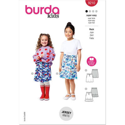 Burda Style Pattern 9210 Childrens Mini Skirts B9210 Image 1 From Patternsandplains.com