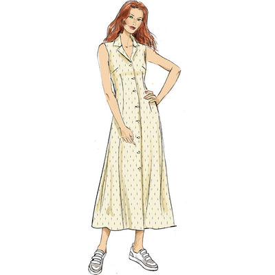 Butterick Pattern B6974 Misses Shirt Dress with Sleeve Variations by Palmer Pletsch 6974 Image 4 From Patternsandplains.com