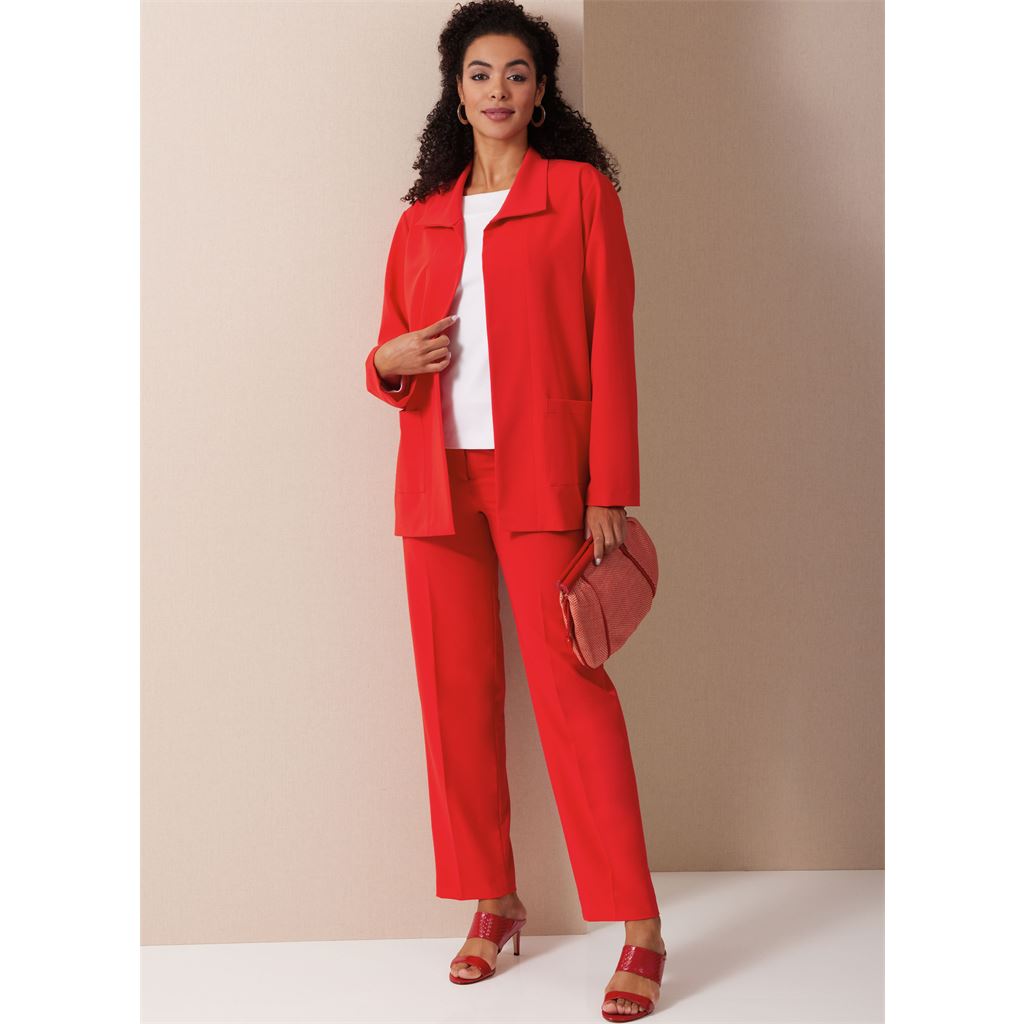 Butterick Pattern B6975 Misses Jacket Knit Top and Dress and Pants by Palmer Pletsch 6975 Image 7 From Patternsandplains.com