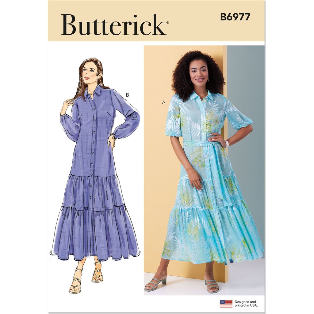 Butterick Pattern B6977 Misses Dress and Sash 6977 Image 1 From Patternsandplains.com